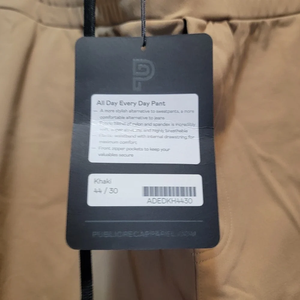 Public Rec All Day Every Day Pants 44x30 Khaki Tan Stretch Pull-On